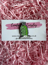 Load image into Gallery viewer, “We come in peas” Peapod Pin Badge
