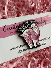 Load image into Gallery viewer, “I Identify as a problem” Sheep Pin Badge
