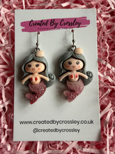 Load image into Gallery viewer, Mermaid Charm Earrings

