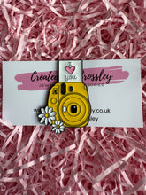 Load image into Gallery viewer, Yellow Polaroid Camera Pin Badge
