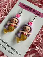 Load image into Gallery viewer, Mermaid Charm Earrings
