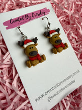 Load image into Gallery viewer, Reindeer Charm Earrings
