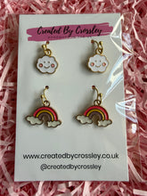 Load image into Gallery viewer, Rainbow Cloud Earring Duo
