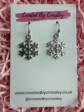 Load image into Gallery viewer, Snowflake Charm Earrings
