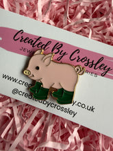 Load image into Gallery viewer, Welly Boot Piglet Pin Badge
