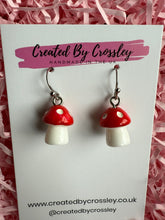 Load image into Gallery viewer, Mushroom Charm Earrings
