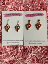 Load image into Gallery viewer, Double Candycane Charm Earrings
