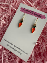 Load image into Gallery viewer, Heart Carrot Charm Earrings
