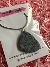 Load image into Gallery viewer, Sparkle Granite Grey Clay Earrings and Necklace
