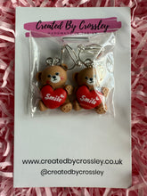 Load image into Gallery viewer, Smile Bear Clip On Earrings
