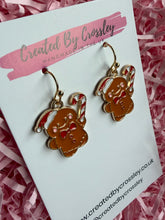 Load image into Gallery viewer, Gingerbread Man Charm Earrings

