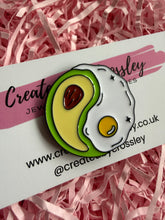 Load image into Gallery viewer, Avocado Egg Pin Badge
