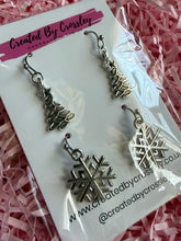 Load image into Gallery viewer, Snow Tree Earring Duo
