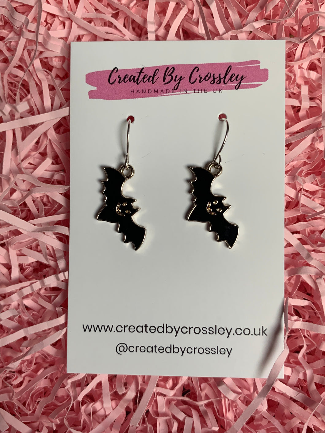 Bat Charm Earrings