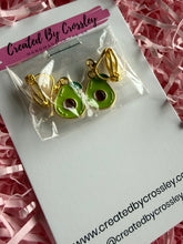 Load image into Gallery viewer, Avocado Clip On Earrings
