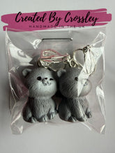 Load image into Gallery viewer, Chunky Cat Clip On Earrings
