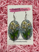 Load image into Gallery viewer, Large Flower Arch Charm Earrings
