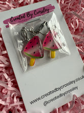 Load image into Gallery viewer, Watermelon Clip On Earrings
