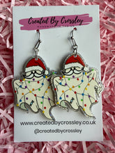 Load image into Gallery viewer, Festive Ghost Charm Earrings
