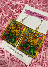 Load image into Gallery viewer, Large Rose Arch Charm Earrings
