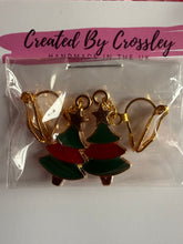 Load image into Gallery viewer, Christmas Tree Clip On Earrings
