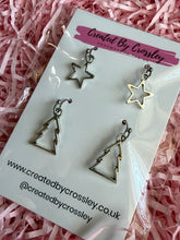 Load image into Gallery viewer, Star Tree Earring Duo
