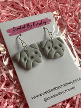 Load image into Gallery viewer, Grey Dog Clay Earrings
