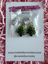 Load image into Gallery viewer, Christmas Tree Clip On Earrings

