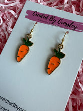 Load image into Gallery viewer, Carrot Charm Earrings
