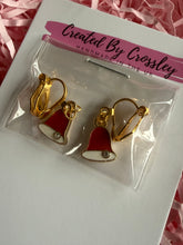 Load image into Gallery viewer, Mini Gem Bell Clip On Earrings

