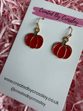 Load image into Gallery viewer, Pumpkin Charm Earrings
