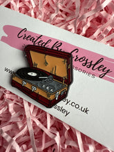 Load image into Gallery viewer, Record Player Pin Badge
