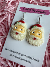 Load image into Gallery viewer, Chunky Santa Charm Earrings
