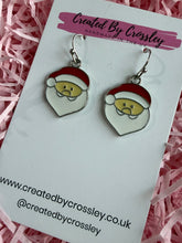 Load image into Gallery viewer, Santa Head Charm Earrings
