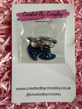 Load image into Gallery viewer, Blue Witch Hat Clip On Earrings
