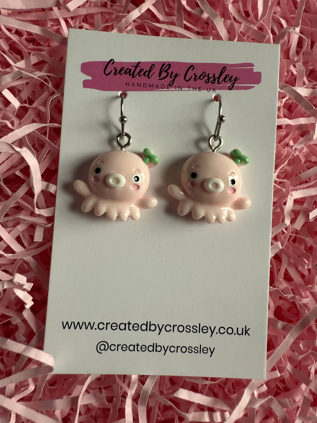 Octopus Charm Earrings