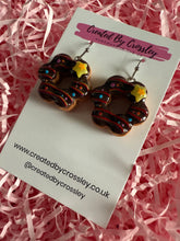Load image into Gallery viewer, Chocolate Doughnut Charm Earrings
