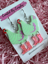 Load image into Gallery viewer, Chicken Charm Earrings
