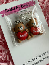 Load image into Gallery viewer, Smile Bear Clip On Earrings
