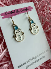 Load image into Gallery viewer, Snowman Charm Earrings
