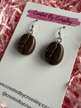 Load image into Gallery viewer, Coffee Bean Charm Earrings
