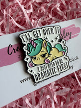 Load image into Gallery viewer, Dramatic Unicorn Pin Badge
