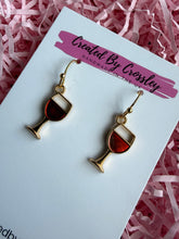 Load image into Gallery viewer, Wine Glass Charm Earrings
