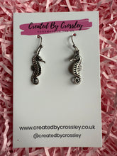 Load image into Gallery viewer, Seahorse Charm Earrings
