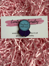 Load image into Gallery viewer, “Practiced Self-care” Rosette Pin Badge
