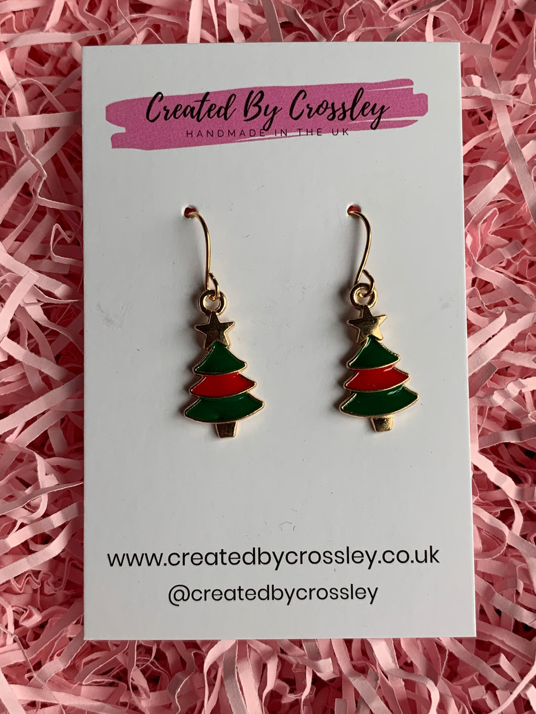 Christmas Tree Charm Earrings