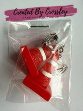 Load image into Gallery viewer, Traffic Cone Clip On Earrings
