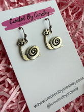 Load image into Gallery viewer, Smiling Snail Charm Earrings
