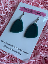 Load image into Gallery viewer, Green Clay Earrings
