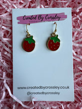 Load image into Gallery viewer, Strawberry Charm Earrings
